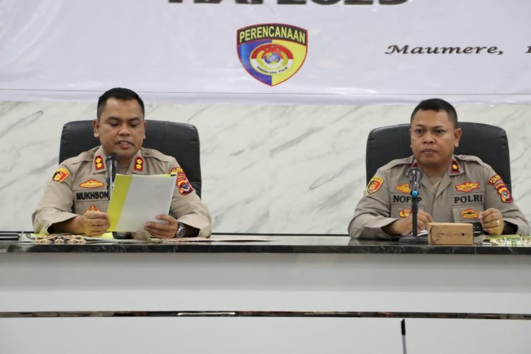 Kapolres Sikka Pimpin Sosialisasi DIPA 2025, Tegaskan Komitmen Transparansi dan Kinerja Profesional