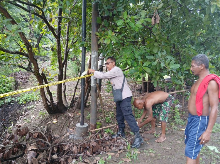 Langkah Cepat Polsek Waigete, Amankan Jalur Trans Maumere-Larantuka dari Ancaman Deker Nyaris Putus