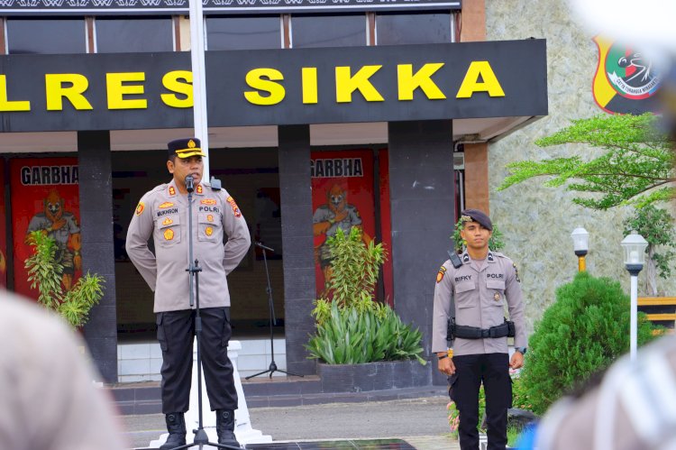 Polres Sikka Kerahkan 89 Personel untuk Amankan Aksi Unjuk Rasa IMM di Kota Maumere