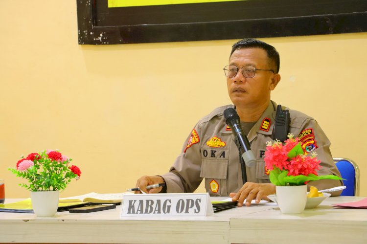 Polres Sikka Gelar Anev Mingguan, Evaluasi Kinerja dan Penguatan Pelayanan Masyarakat