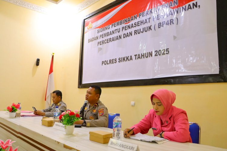 Empat Personel Polres Sikka Jalani Sidang Pembinaan Perkawinan BP4R