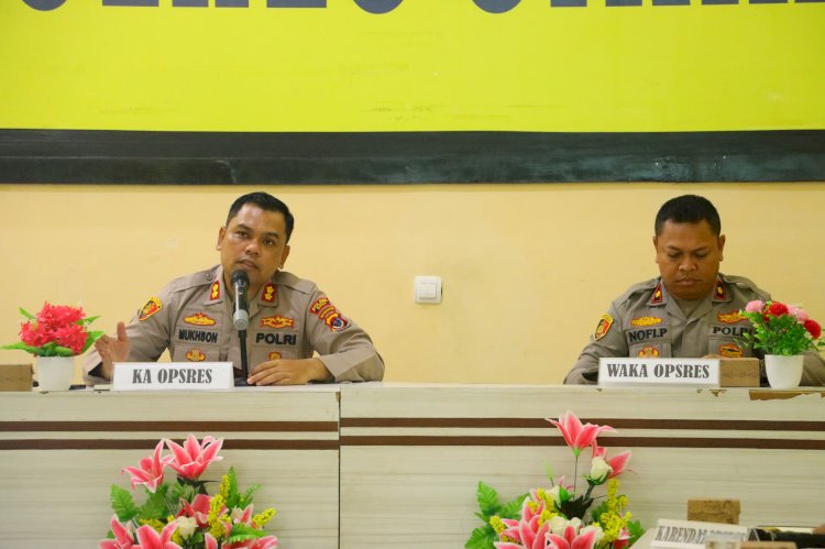 Kapolres Sikka Pimpin Anev Operasi Pekat Turangga 2025 Minggu Pertama: Soroti Profesionalisme, Integritas, dan Penindakan Tegas