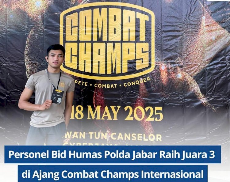 Personel Polda Jabar, Bripda Syahrul Fauzi, Sabet Juara 3 di Combat Champs International