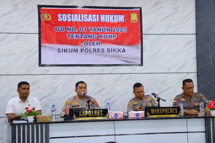 Transformasi Hukum: Polres Sikka Perkuat Wawasan Personel Lewat Sosialisasi UU KUHP