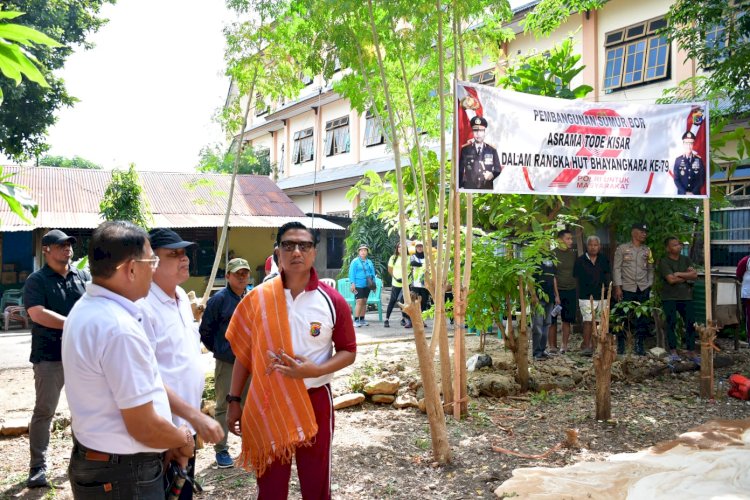 Wujud Kepedulian Polri Dalam Hut Bhayangkara ke-79, Polda NTT Bangun Sumur Bor untuk Warga Asrama Tode Kisar