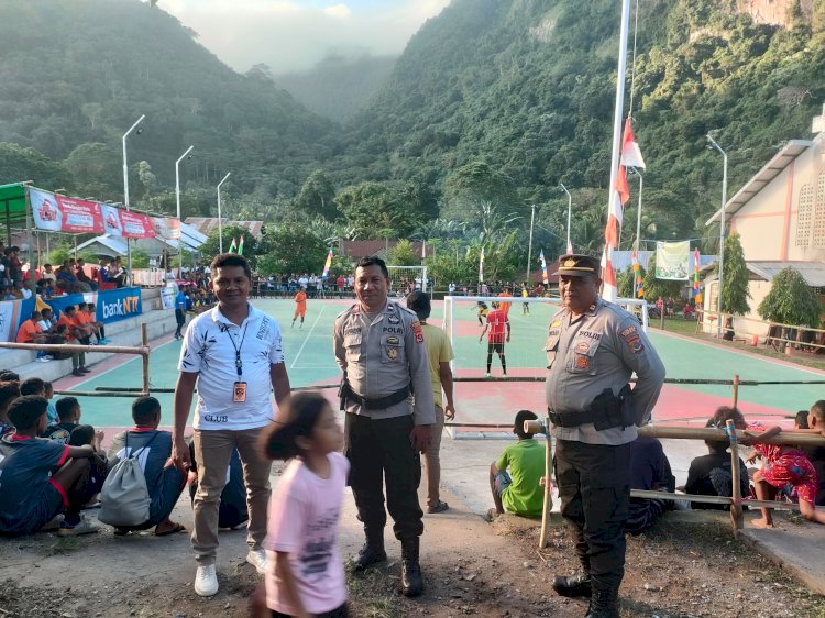 Turnamen Futsal Putra Kokek Cup 1 Tahun 2025 Resmi Bergulir, Polsek Bola Pastikan Keamanan Tetap Kondusif