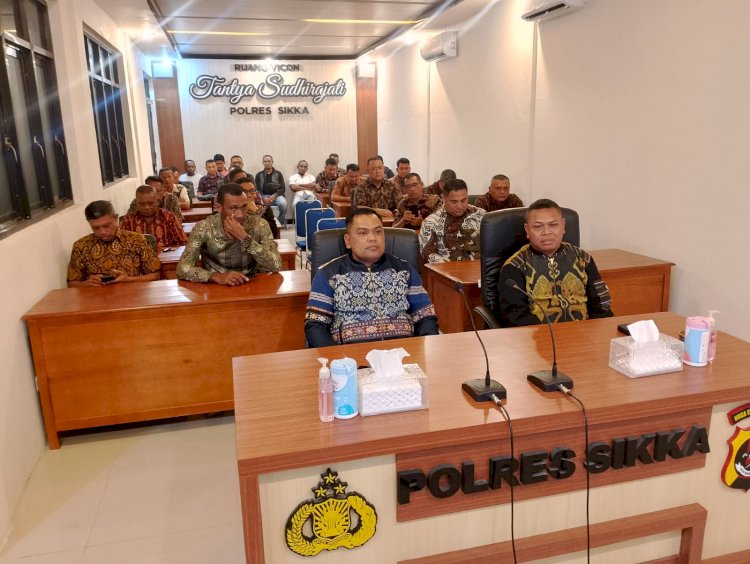 Polres Sikka Nobar Virtual Pagelaran Wayang Kulit Bersama Forkopimda, Lestarikan Budaya dan Pererat Sinergitas