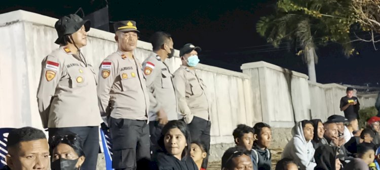 Turnamen Voli Teka Iku Cup II Resmi Dibuka, Kapolsek Alok Koordinir Pengamanan Lapangan