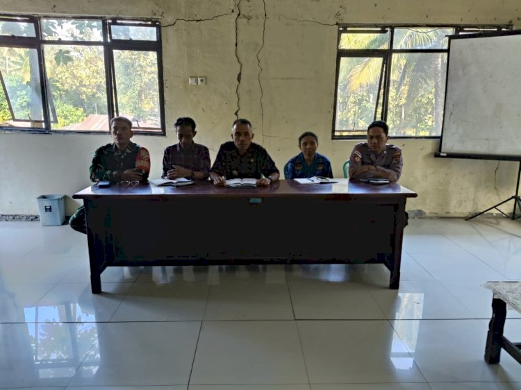 Tanggap Rabies, Ka Sub Sektor Nebe Polres Sikka Hadir dalam Rapat Koordinasi Tim Reaksi Cepat
