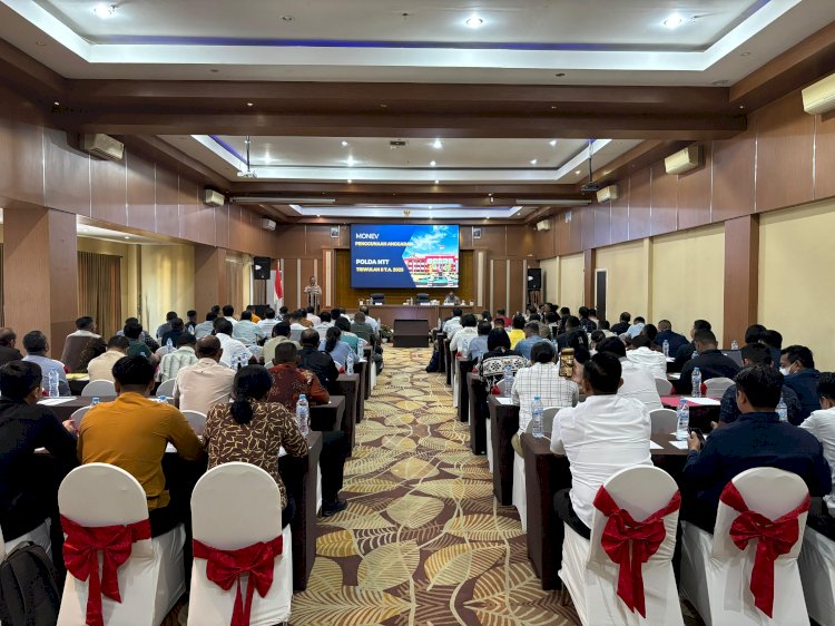 Polri Untuk Masyarakat : Rapat Monev penggunaan anggaran Polda NTT dan  Polres jajaran TW II tahun 2025,
