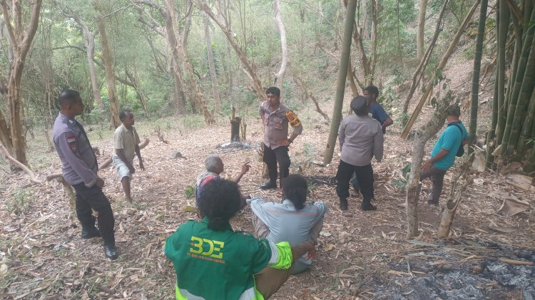 TIM GABUNGAN POLSEK NITA LAKUKAN PENCARIAN ORANG HILANG DI DUSUN NILO, DESA WULIWUTIK, KEC. NITA, KAB. SIKKA