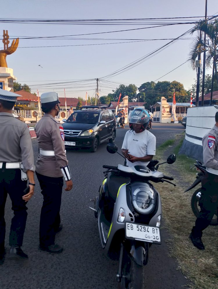 POLRI UNTUK MASYARAKAT : PENERTIBAN RANMOR DI WILAYAH HUKUM POLRES SIKKA DALAM RANGKA OPERASI PATUH TURANGGA 2025