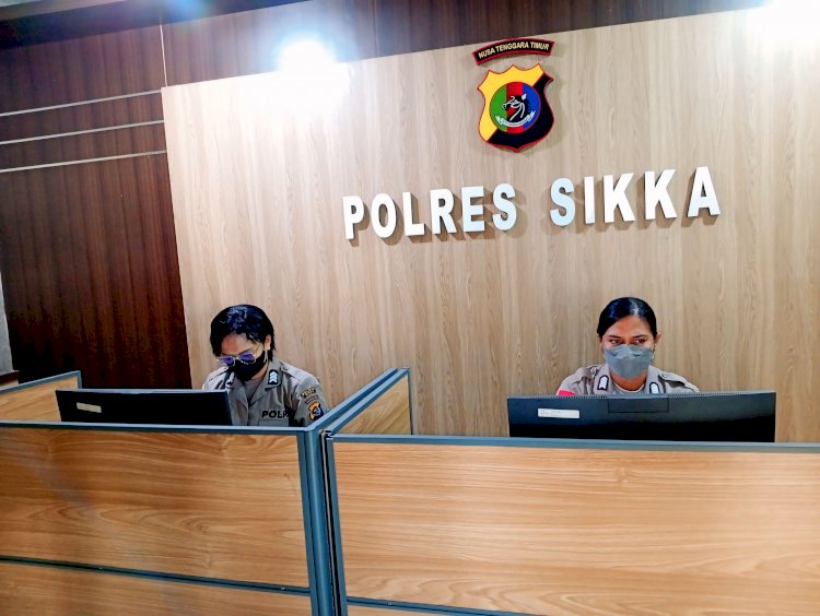 Wujud Siaga dan Pelayanan Prima kepada Masyarakat Polres Sikka Gelar Piket Call Center 110,