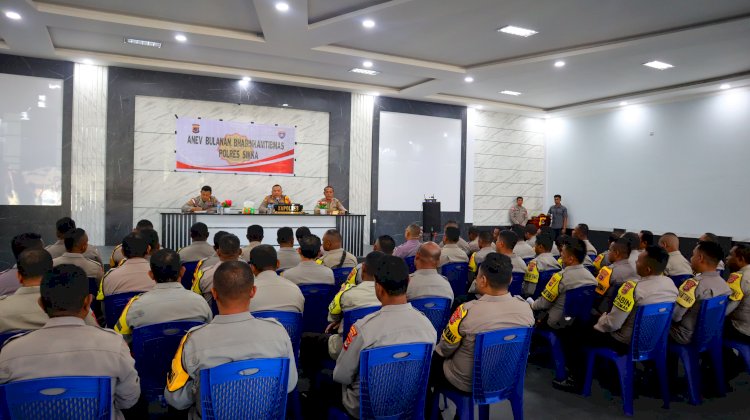KAPOLRES SIKKA TATAP MUKA BERSAMA BHABINKAMTIBMAS: WUJUDKAN KEPEMIMPINAN YANG DEKAT, MENDENGAR DAN BIJAKSANA