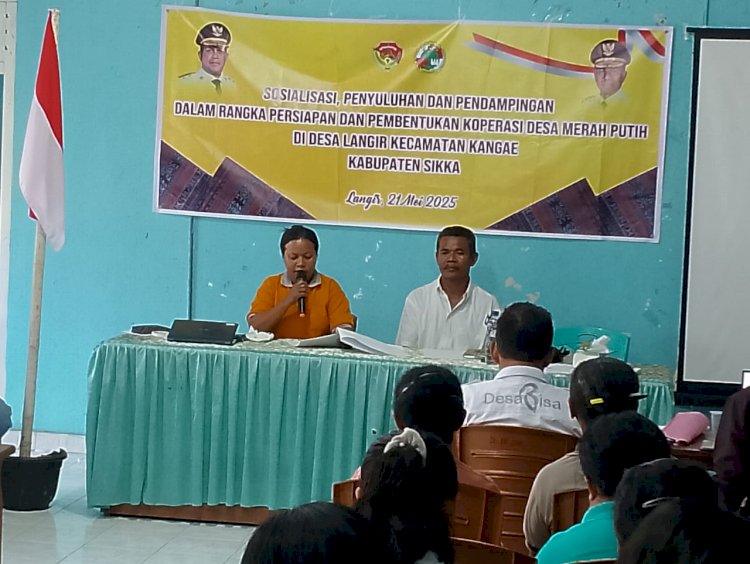 Sosialisasi Koperasi Merah Putih Langir Sikka, Salah Satu Prioritas Pemerintah Provinsi NTT