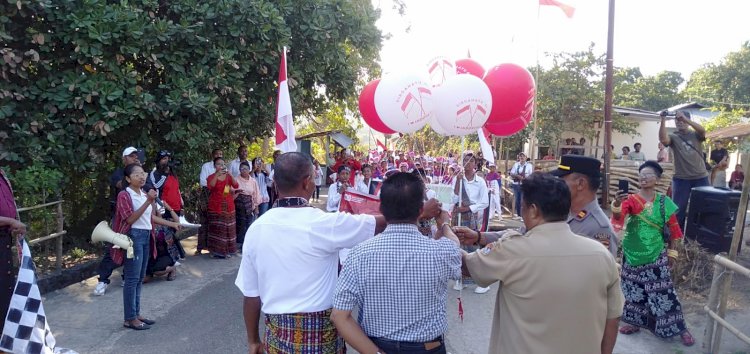 POLSEK NELLE POLRES SIKKA POLDA NTT AMANKAN KARNAVAL DESA MANUBURA KEC.NELLE, KAB.SIKKA