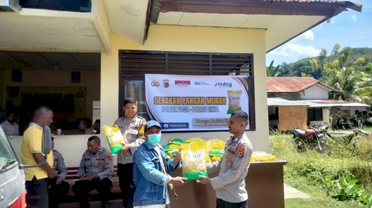 Sinergi Polres Sikka-Bulog: Pangan Murah Bantu Ringankan Beban Warga