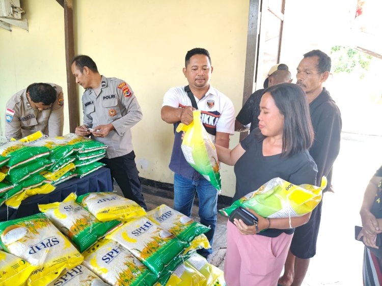 POLSEK KEWAPANTE POLRES SIKKA POLDA NTT LAKSANAKAN GERAKAN PANGAN MURAH