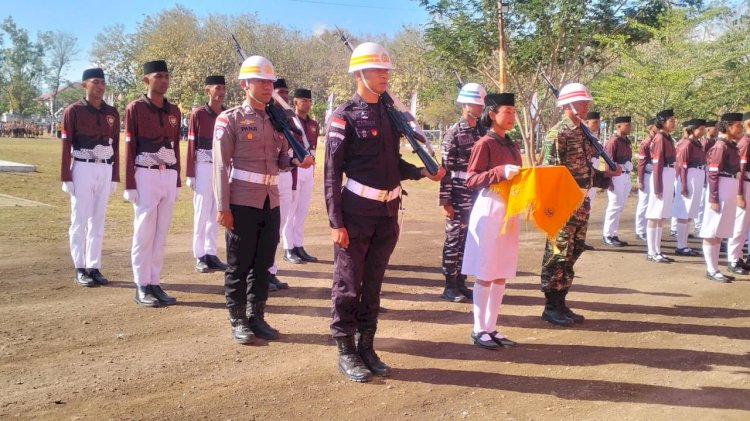 Siap Sambut HUT ke-80 RI, Gladi Bersih Upacara di Sikka Dipantau Ketat Unit Propam