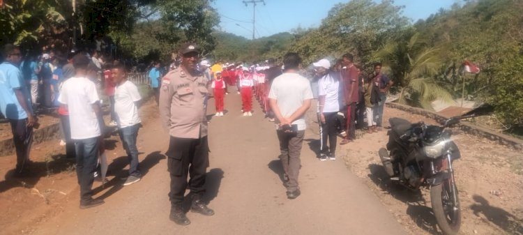 HUT RI ke-80, Waiblama Sikka Gegap Gempita dengan Lomba Gerak Jalan