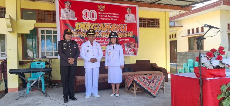 “Khidmat dan Meriah, Upacara HUT ke-80 RI di Kecamatan Magepanda Kabupaten Sikka Dipimpin Kapolsek Alok”