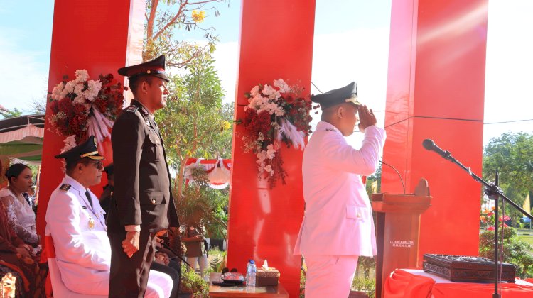 Merah Putih Berkibar di Langit Maumere: Upacara HUT ke-80 RI Berlangsung Khidmat
