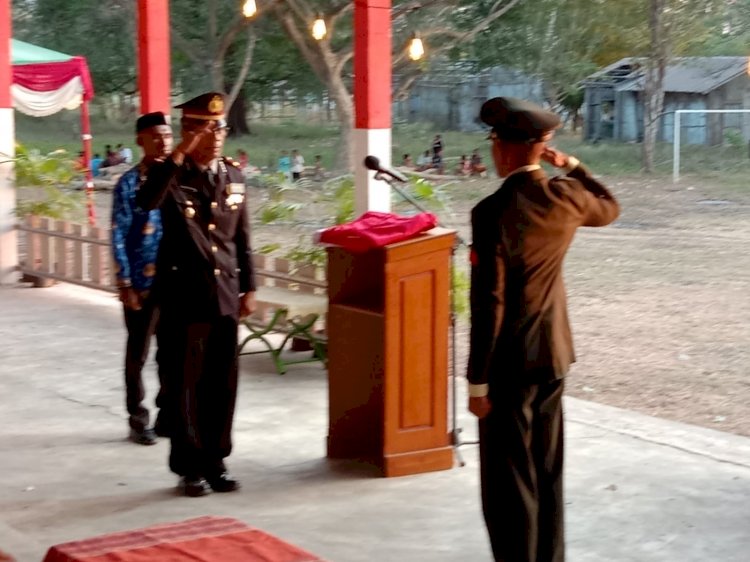 Closing Ceremony Penuh Makna: Penurunan Bendera Tutup HUT RI dengan Elegan Di Kec. Talibura Kab.Sikka