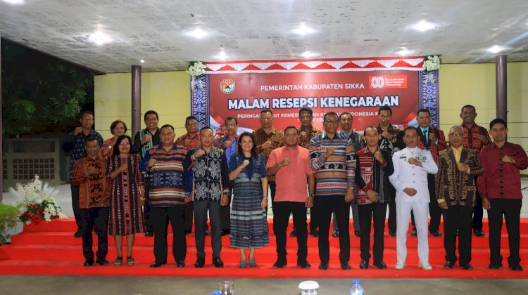 Meriah dan Penuh Nasionalisme, Malam Resepsi Kenegaraan HUT RI ke-80 Digelar di Sikka