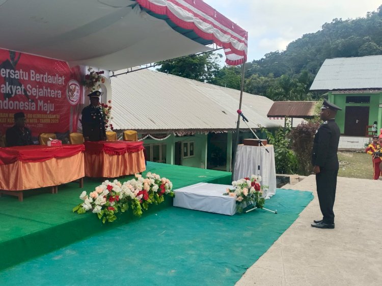 DARI NITA UNTUK INDONESIA : UPACARA PENURUNAN BENDERA MERAH PUTIH, 17 AGUSTUS 2025 TINGKAT KEC. NITA, KAB.SIKKA