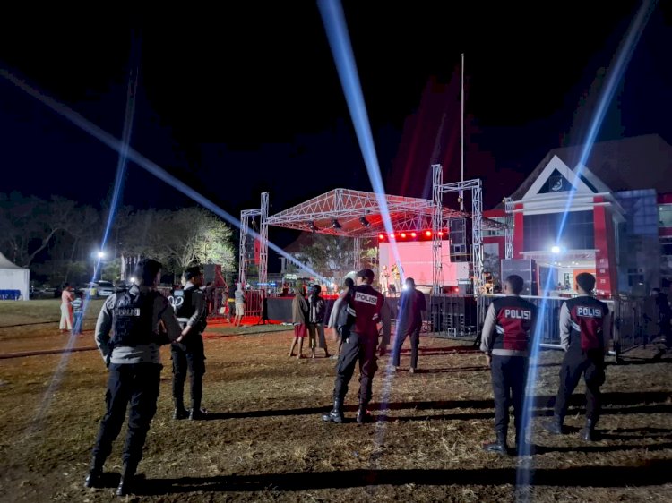 Ribuan Warga Padati Hiburan Rakyat HUT Ke-80 RI, Polres Sikka Pastikan Keamanan Terjaga