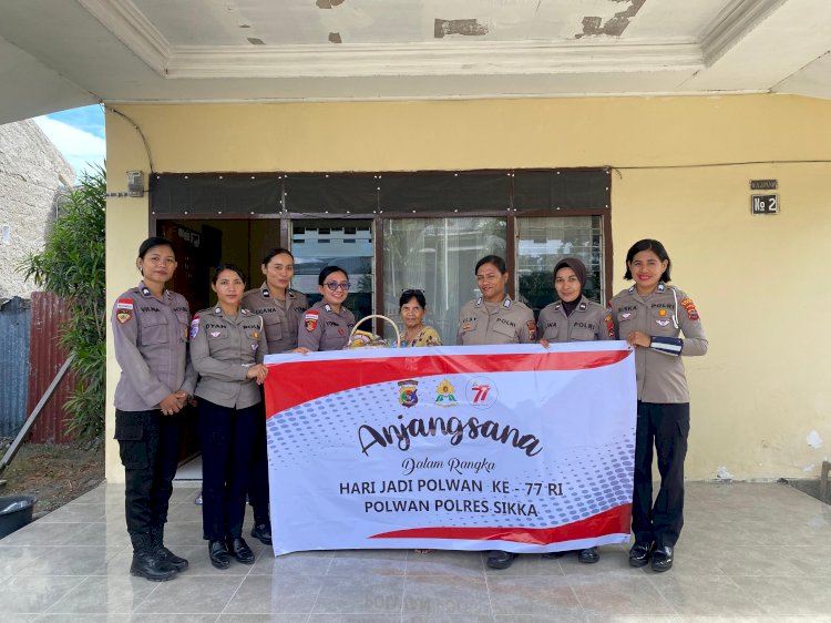 Wujudkan Kepedulian dan Silaturahmi : Polwan Polres Sikka Polda NTT Gelar Anjangsana Sambut Hari Jadi Polwan ke-77 Tahun 2025