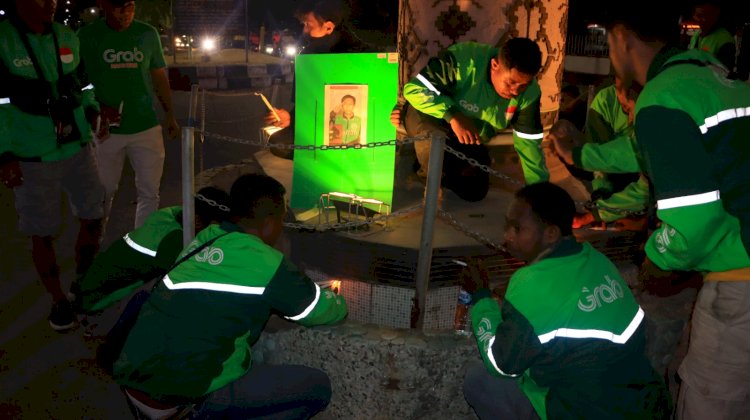 Polres Sikka Polda NTT Kawal Ketat Aksi Solidaritas Komunitas Ojol Grab Maumere