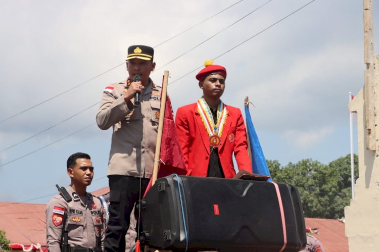 PMKRI Sikka Gelar Aksi Damai, Polres Sikka Berikan Pengawalan Humanis