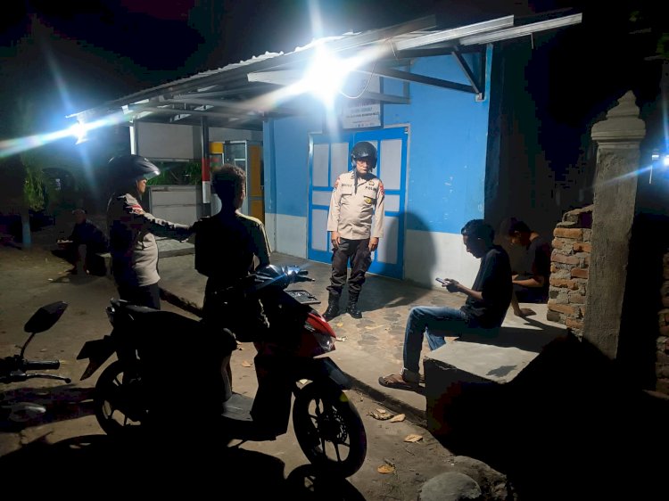 Polsek Nelle Gelar Patroli Rutin Jaga Kamtibmas Malam Hari