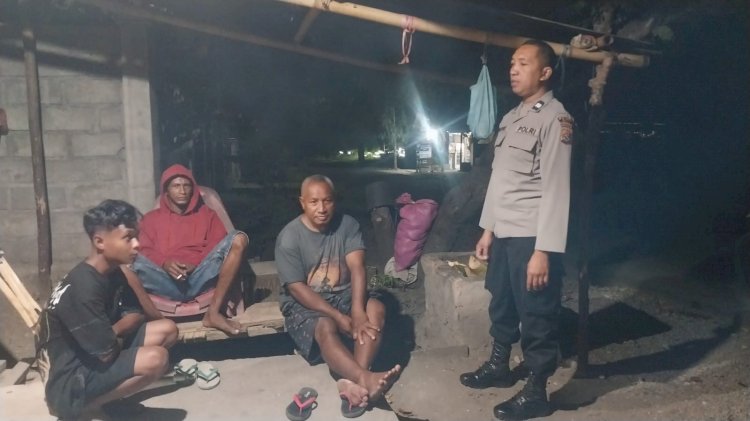 Polsek Nelle Gelar Patroli Malam, Warga Rasakan Rasa Aman