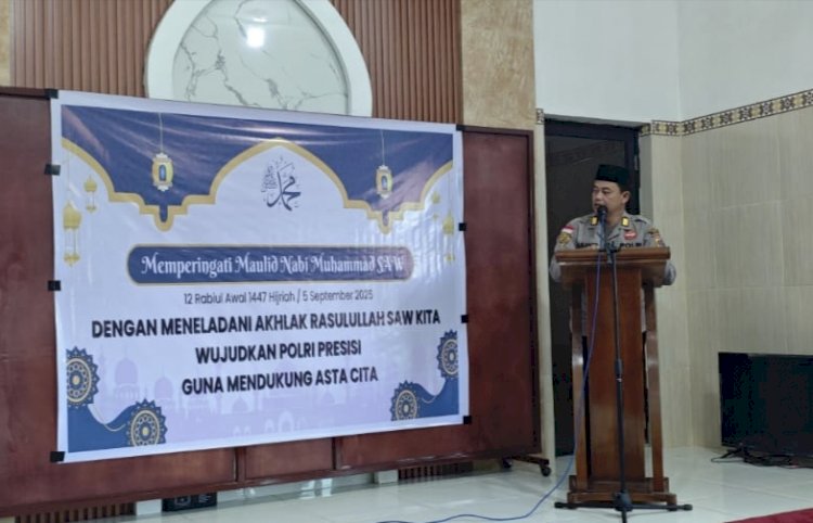 Polres Sikka Polda NTT Peringati Maulid Nabi Muhammad SAW 1447 H dengan Tausiah dan Bakti Sosial