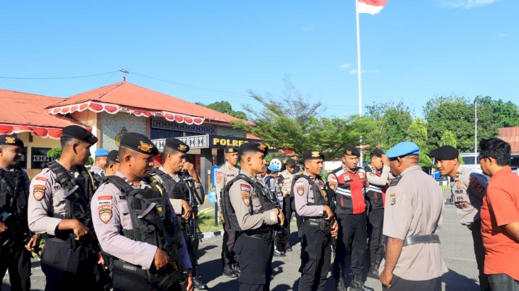 “Polres Sikka Polda NTT Gelar Apel Fungsional, Pastikan Disiplin dan Kesiapan Personel”