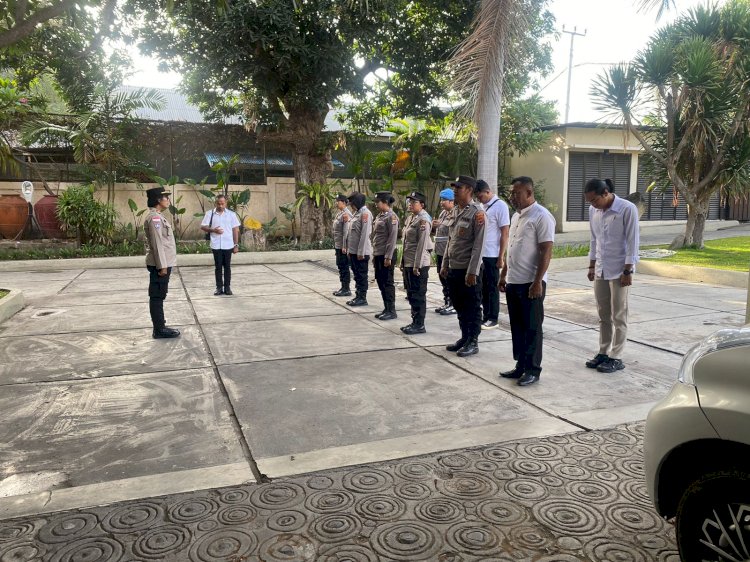Apel Pagi di Capa Resort: Polres Sikka Polda NTT Pastikan Pengamanan VIP Bhayangkari Berjalan Maksimal