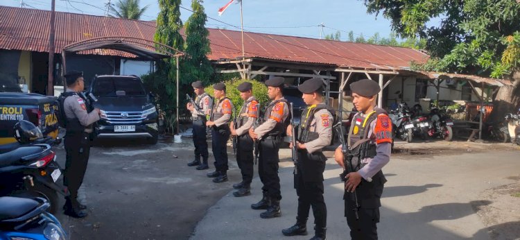 Polres Sikka  Polda NTT Kerahkan 25 Personel untuk Amankan Objek Vital Nasional dan Objek Tertentu di Maumere