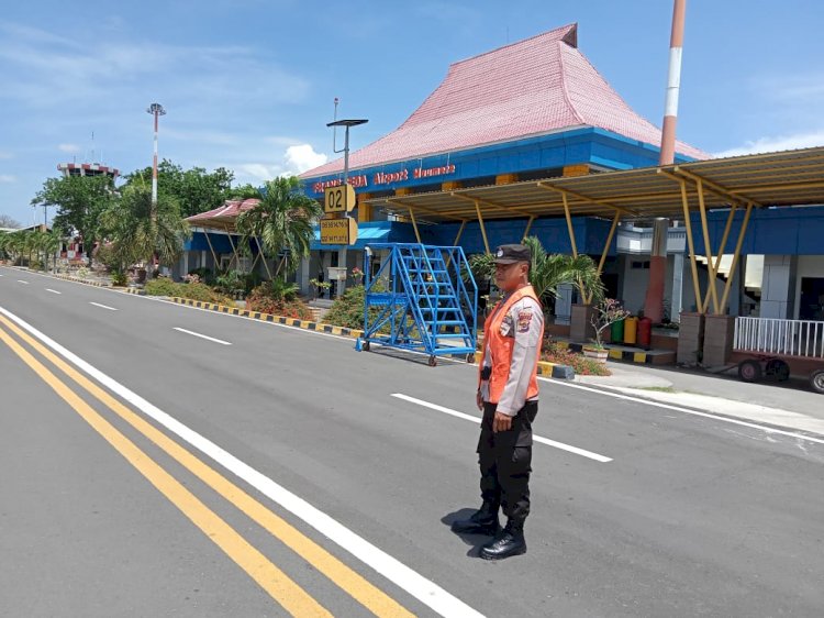 Penerbangan di Bandara Frans Seda Maumere Lumpuh Akibat Abu Vulkanik Gunung Lewotobi, Pengamanan Bandara Berjalan Kondusif