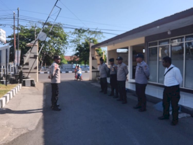 Awali Tugas Baru, Kanit SPKT Polres Sikka Pastikan Pelayanan dan Keamanan Tahanan dalam Kondisi Siap