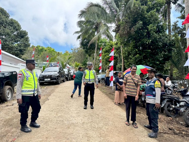 Satlantas Polres Sikka Polda NTT Laksanakan Pengawalan dan Pengamanan Kegiatan Bhayangkari di Batim Farm