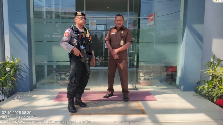 Sat Samapta Polres Sikka Polda NTT All Out Amankan Obvitnas dan Obyek Vital Maumere Selama 12 Jam Nonstop