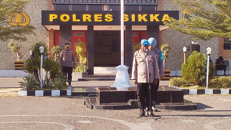 “Jaga Marwah Institusi, Kasi Propam Polres Sikka Polda NTT Ingatkan Personel Hindari Pelanggaran”