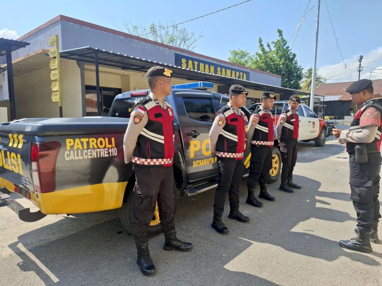 Unit Turjawali Sat Samapta Polres Sikka Polda NTT Laksanakan Patroli dan Pengaturan Lalu Lintas Rutin