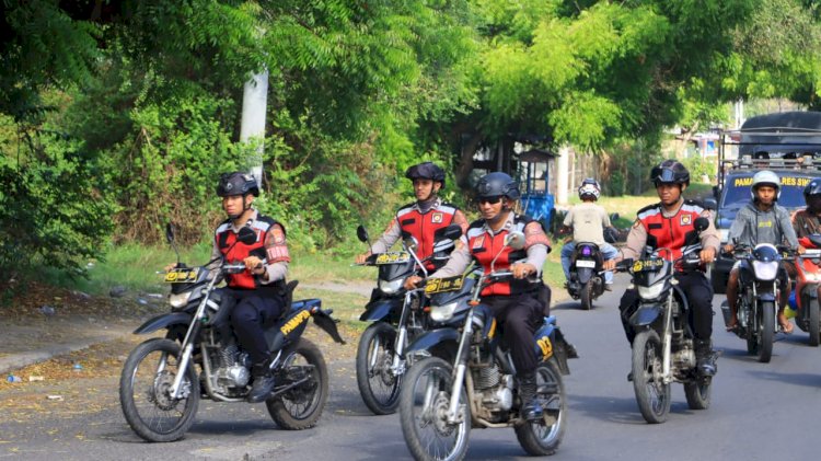 Polres Sikka Polda NTT Perkuat Kamtibmas, Launching Pamapta Disertai Patroli Show of Force