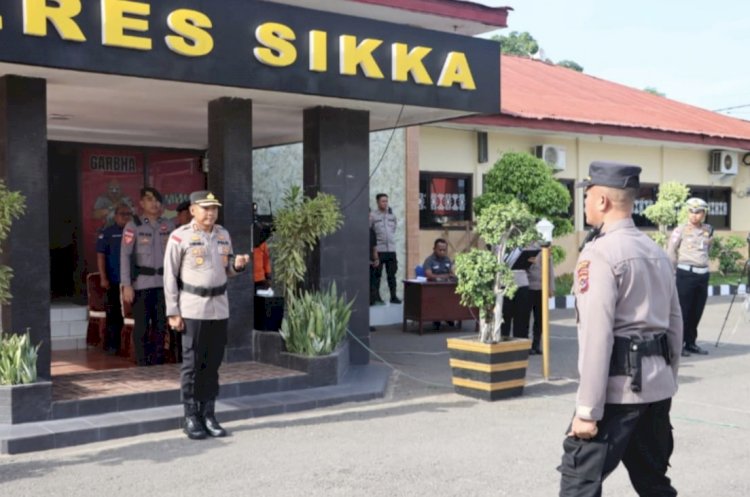 Polres Sikka Polda NTT Siaga! Seluruh Unsur Dikerahkan Hadapi Ancaman Bencana Hidrometeorologi 2025”