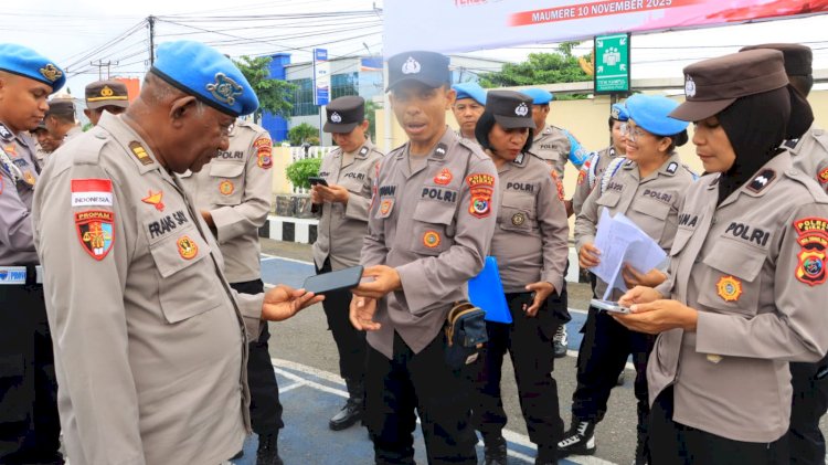 Propam Polres Sikka Polda NTT Awasi Kedisiplinan dan Integritas Personel Saat Apel Fungsi Rutin