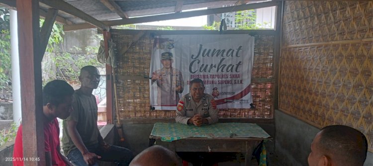 “Polsek Lela Polres Sikka Turun Langsung Dengar Keluhan Warga: Musik Pesta Bising hingga Motor Knalpot Brong Jadi Sorotan Jumat Curhat”