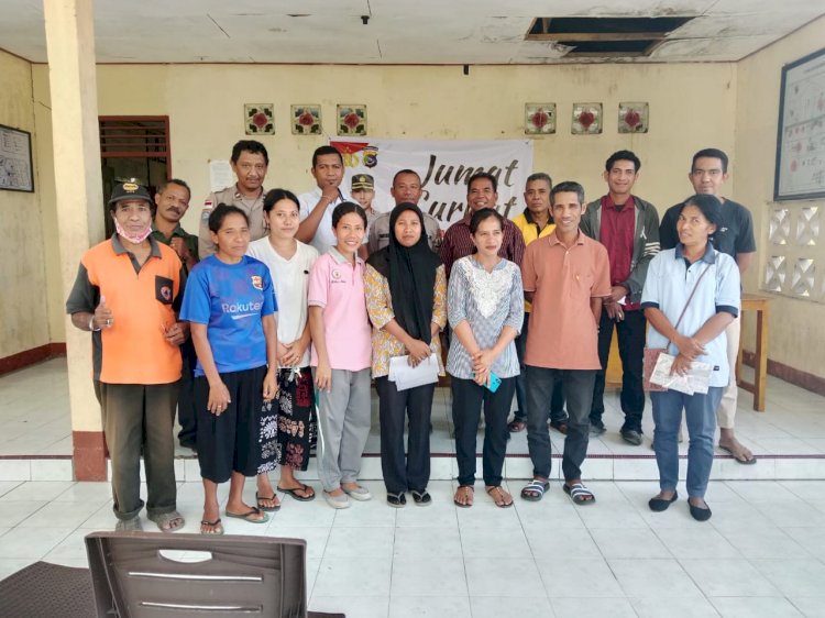 “Musik Bising hingga Penipuan Online, Warga Sampaikan Keluhan di Jumat Curhat Polsek Kewapante Polres Sikka”